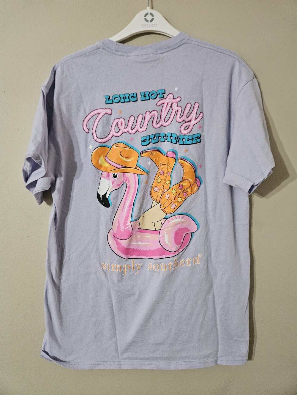 Simply Southern Flamingo Tshirt Large